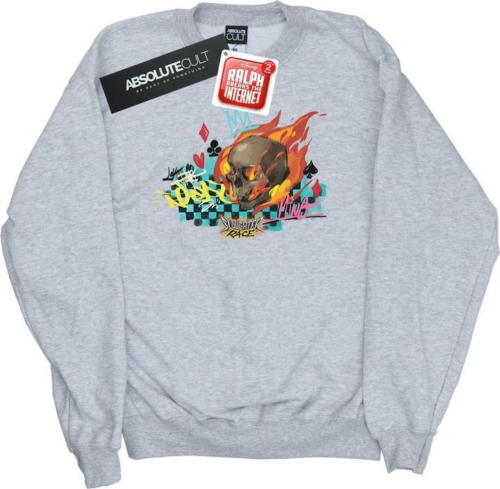 Disney Wreck It Ralph Race Skull Sweatshirt (L)