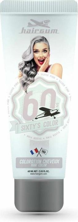 Immagine prodotto Hairgum Colore per capelli SIXTY'S COLOR #silver pink 60 ml (#Rosa argentata)