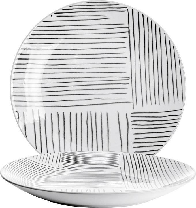Actual product image Gusta TT Stripes plate Ø20cm (4 x, 20 cm)