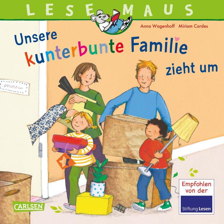 Produktbild LESEMAUS 171: Unsere kunterbunte Familie zieht um (Deutsch, Anna Wagenhoff, 2020)