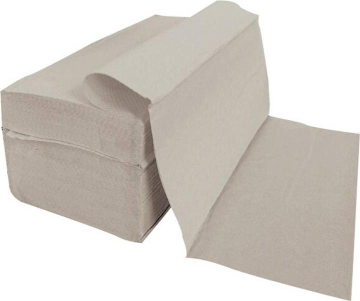 Produktbild Hygostar Handtuchpapier, 25 x 23 cm, Falzung V-Falz/ZZ-Falz, 1-lagig, natur, 20 Pack à 250 Blatt (20 x)