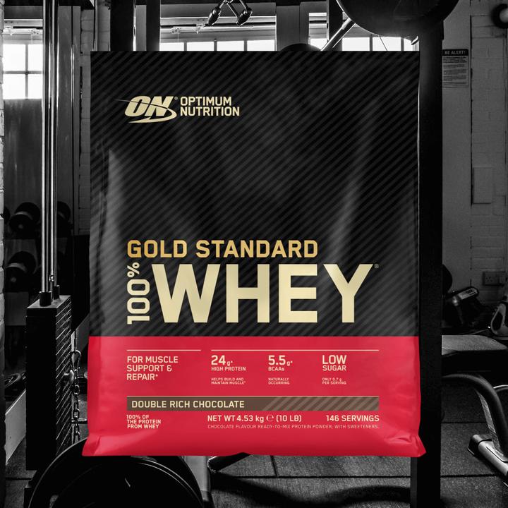Actual product image Optimum Nutrition 100% Whey Gold Standard (Chocolate, 1 pcs., 4545 g)