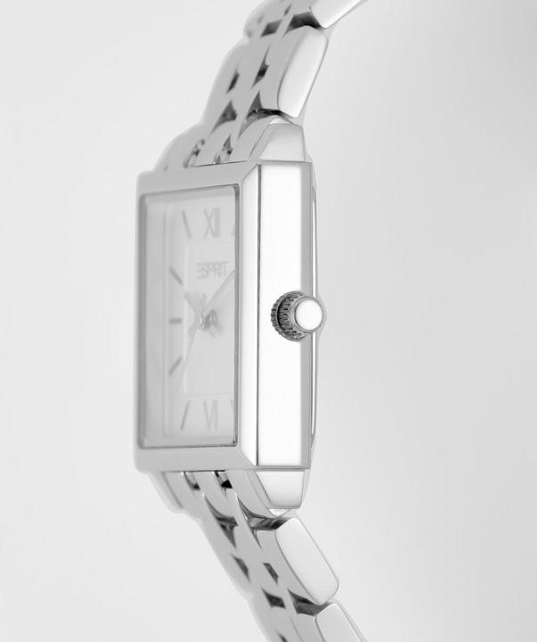 Actual product image Esprit ES ANGULAR 32.6x23MM 3H SILVE DIAL SS BR Wristwatch