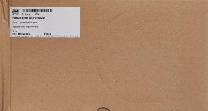 Produktbild Assistent Pasteurpipet 1ml Polyethyl 500