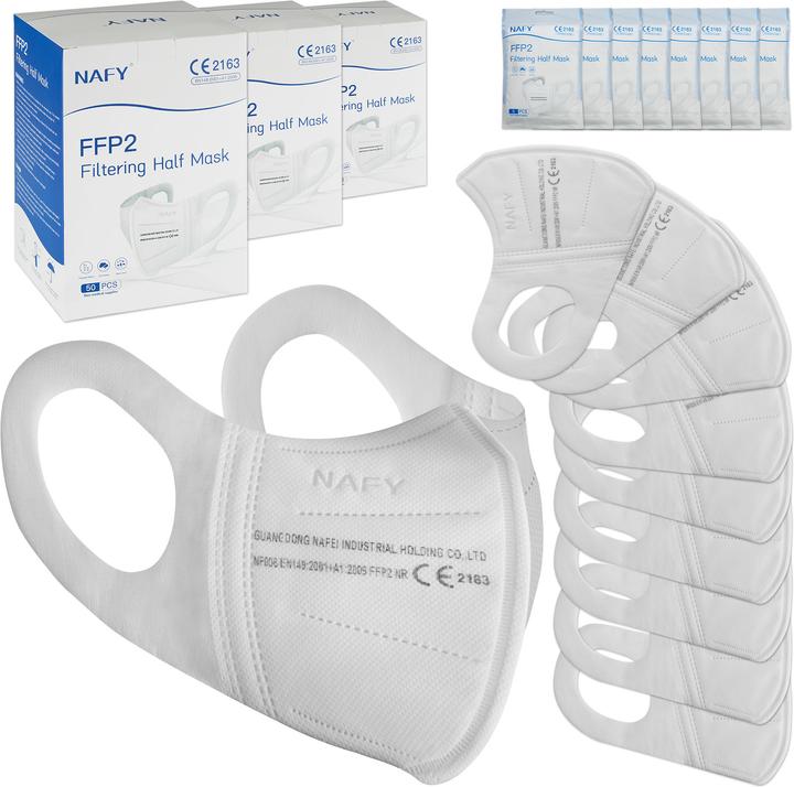Produktbild tectake Staubschutzmaske (FFP2, 200 x)