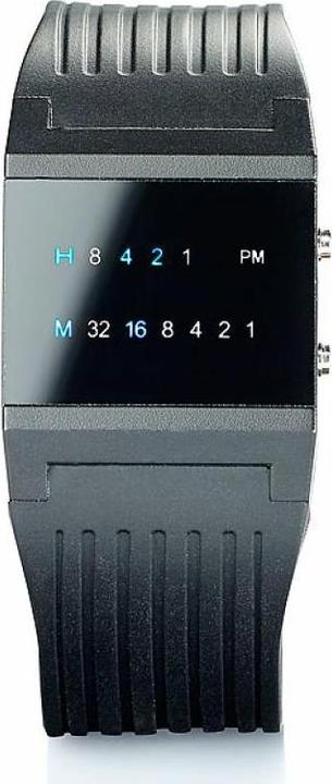 Actual product image St. Leonhard Binary wrist watch "Future Line" for men (Digital watch)