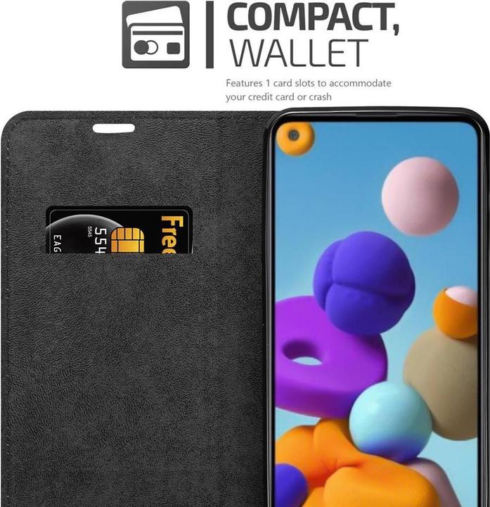 Produktbild Cadorabo Book Invisible Magnet Cover (Samsung Galaxy A21)