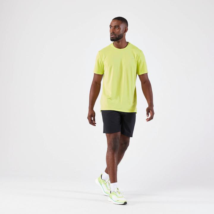 Image du produit Kiprun Maillot de course à manches courtes homme respirant - Run 500 Dry jaune (S)
