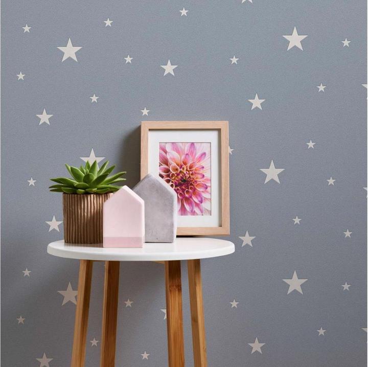 Actual product image Trenddeko Non-woven wallpaper Day & Night glow, 10.05 x 0.53 m (LxW) (53 x 1005 cm)