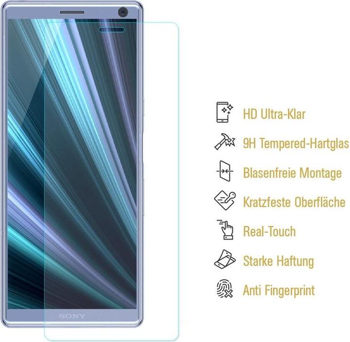 Produktbild Protectorking 1x echtes Tempered 9H Panzerhartglas 3D KLAR (1 Stück, Sony Xperia 10 Plus)