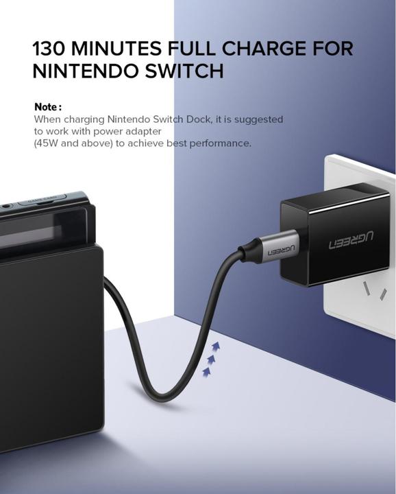 Produktbild Ugreen USB-C – USB-C (1.50 m, USB 3.1, 60 W)