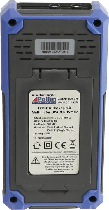 Actual product image Owon LCD oscilloscope