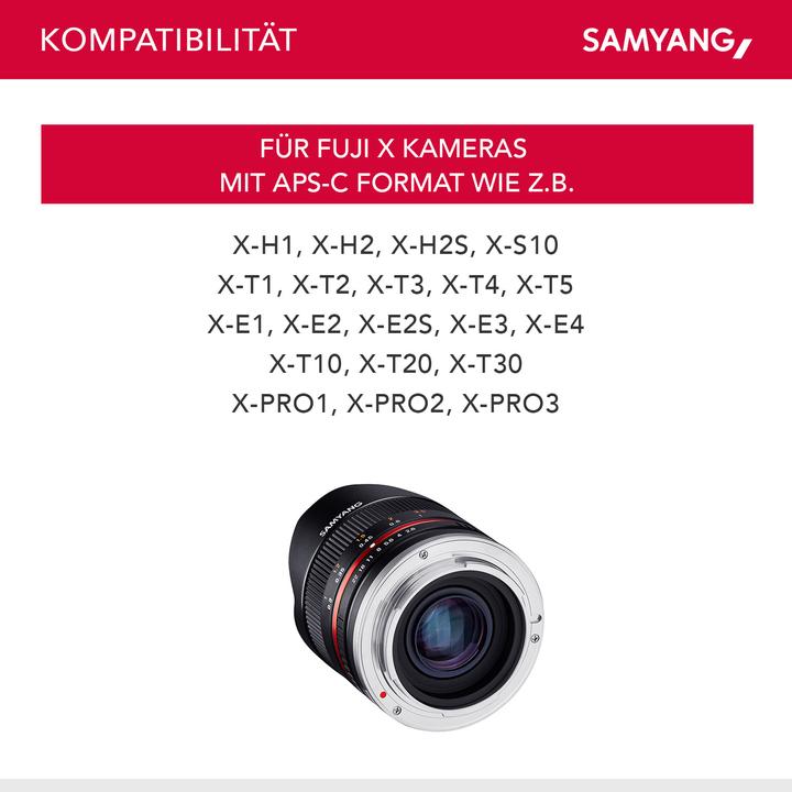 Image du produit Samyang 8mm f/2.8 II - Fujifilm X (Noir) (Fujifilm Fujinon XF, APS-C / DX)