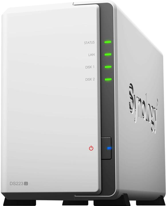 Actual product image Synology DS223j (2 x 10 TB, WD Red Plus)