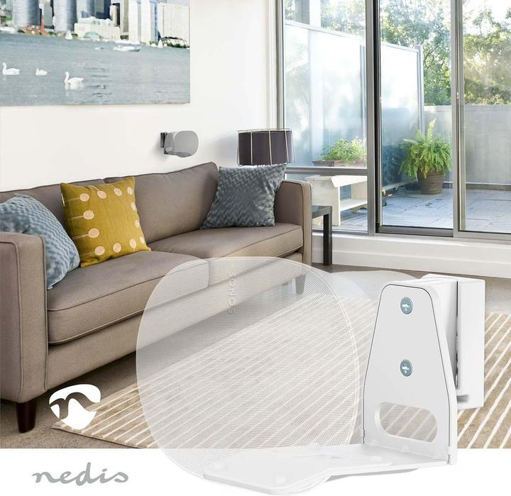Image du produit Nedis Support de haut-parleur - Compatible avec : Sonos Era300 - mural - 5 kg - pivotant/basculant - (1 pièce, Installation murale, Inclinable, Rotatif)