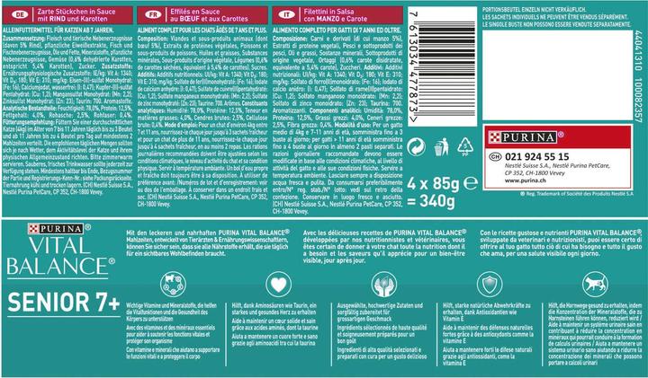 Produktbild Vital Balance Senior 7+ (Senior, 4 Stk., 340 g)