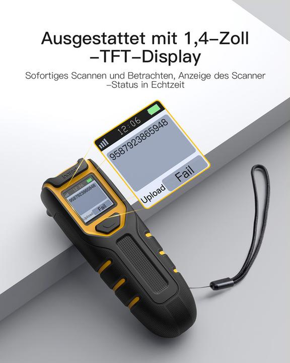 Produktbild Inateck Barcodescanner 47 black (BCST-47 black) (1D-Barcodes, 2D-Barcodes)