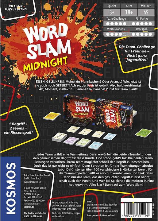 Produktbild Kosmos Spiel Word Slam Midnight (Deutsch)