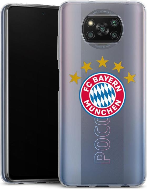 Produktbild DeinDesign Silikon Hülle für Xiaomi Poco X3 nfc Handyhülle Case Smartphone Schutzhülle FC Bayern München FCB (Xiaomi Poco X3 NFC)