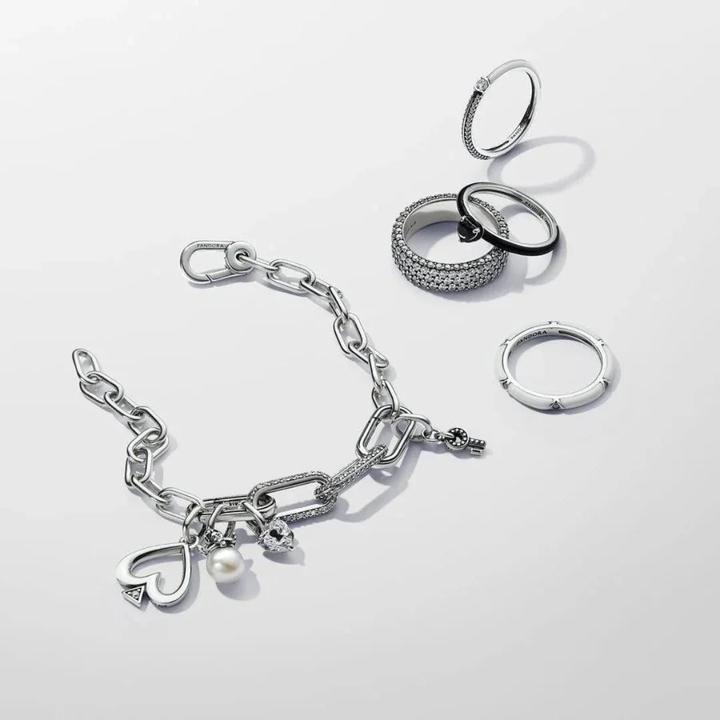 Actual product image Pandora ME Keyhole Heart Mini (Sterling silver, Enamel)