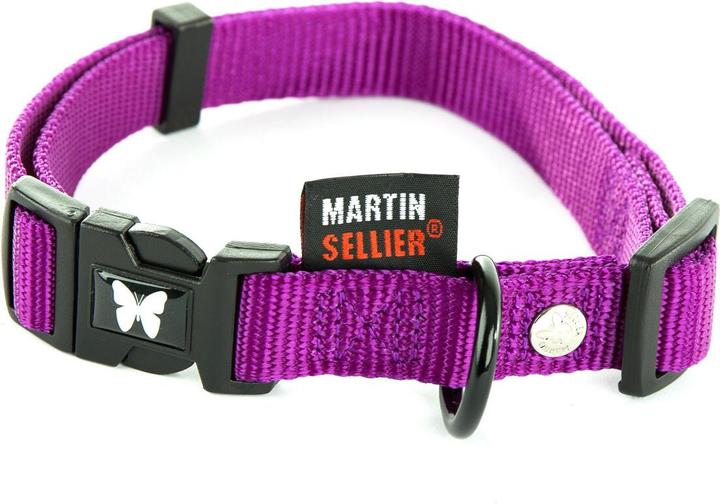 Martin Halsband Verstelbaar Nylon Paars (L, Hund, Allgemein)