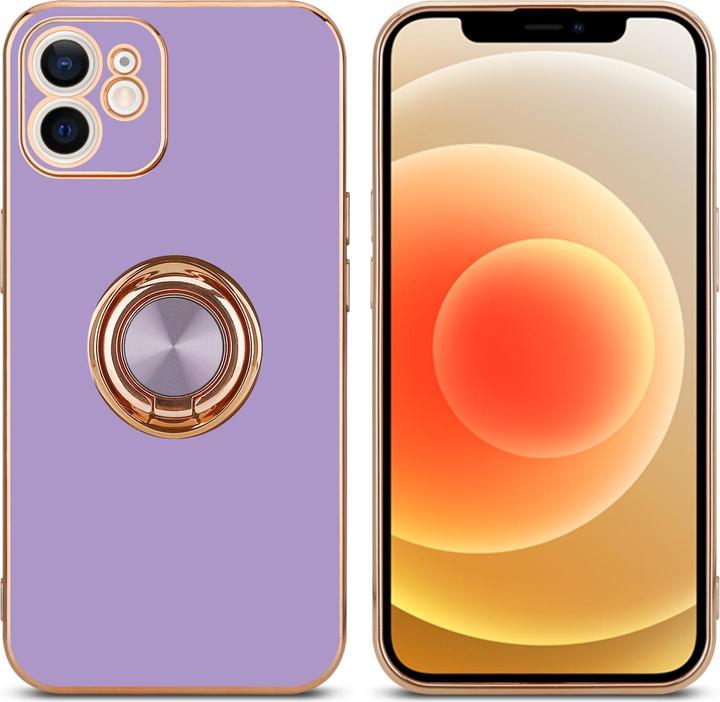 Produktbild Cadorabo Hülle für Apple iPhone 12 MINI im TPU mit Kameraschutz und Ring LM089 Style (Apple iPhone 12 mini)