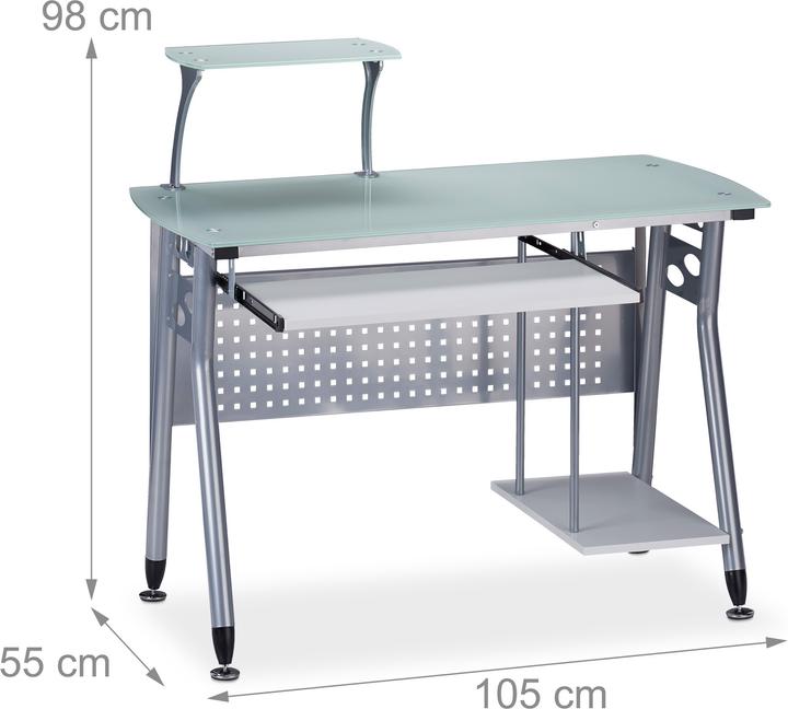 Produktbild Relaxdays Computertisch (105 x 55 x 98 cm)