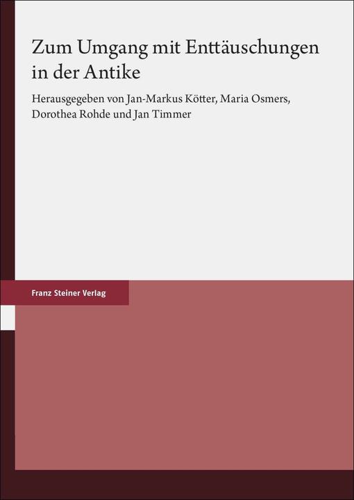 Produktbild Zum Umgang mit Enttäuschungen in der An (Deutsch, Dorothea Rohde, Jan-Markus Kötter, Jan Timmer, Maria Osmers, 2024)
