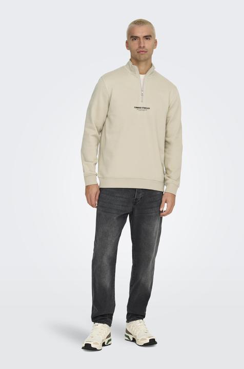 Actual product image Only & Sons Onscurated Reg Half Zip Sweat Noos (S)