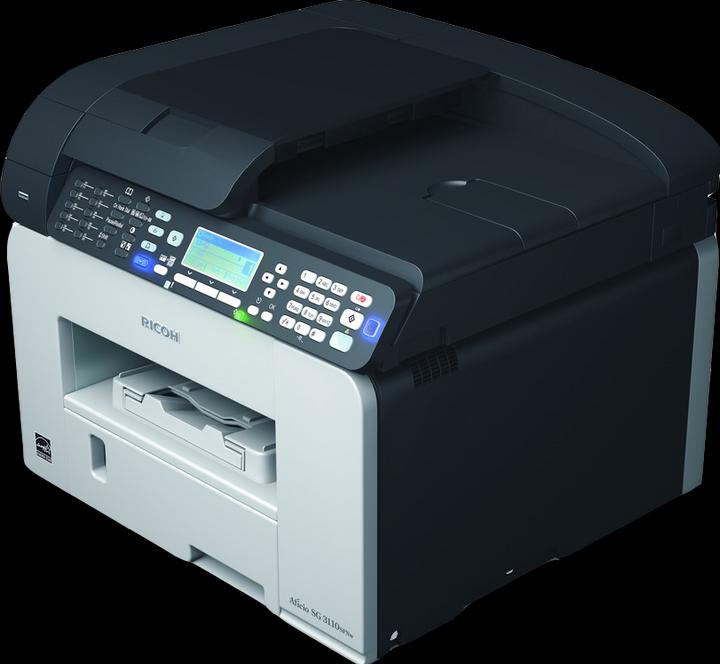 Actual product image RICOH SG 3110SFNW Geljet (Ink, Colour)