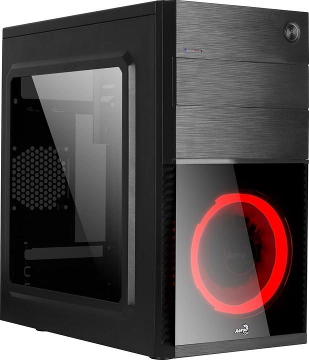 Produktbild AeroCool Boitier Mini Tour Micro ATX compatible CS-105 Red avec fenêtre (Noir) (Mini-ITX, mATX)