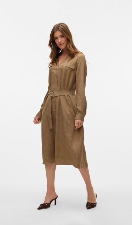 Actual product image Vero Moda VMVICA Midikleid Hemdblusenkleid (S)