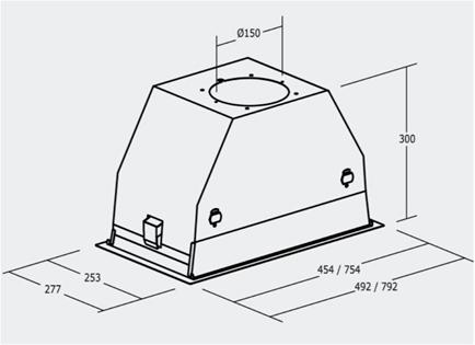 Produktbild Cata Hood GC DUAL A 75 XGWH Canopy, Energy efficiency class A, Plotis 79.2 cm, 820 m³/h, Touch contr (Unterbauhaube)