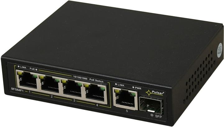 Actual product image Pulsar 6-port switch SFG64F1 up to 4 IP cameras