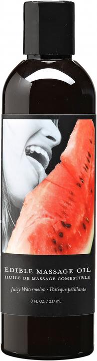 Actual product image Shots Watermelon Edible Massage Oil - 8oz / 237ml (237 ml)