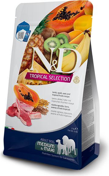 Produktbild Farmina Trockenfutter N&D Tropical Adult Med/Max Lamm, 10 kg (Adult, 1 Stk., 10000 g)
