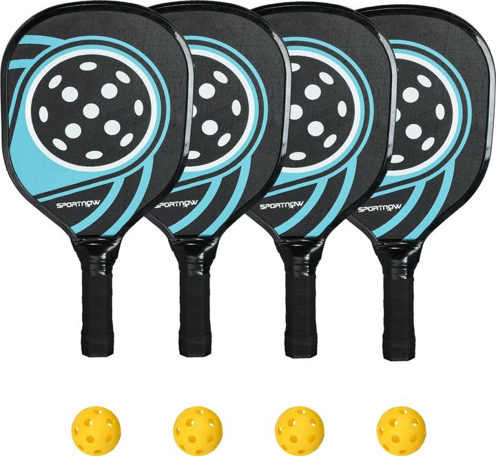 SportNow Pickleball set with 4 rackets and 4 balls