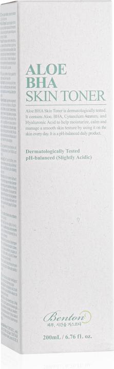 Image du produit Benton Aloe bha toner pour la peau (Lotion tonique, 200 ml)