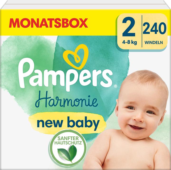 Produktbild Pampers Harmonie (Gr. 2, Monatsbox, 240 Stück)