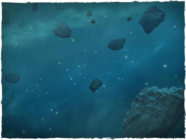 Actual product image Deep-Cut Studio 17MAT33M - Play Mat Asteroid Field, Mouse Pad Mat, size 91 × 91 cm