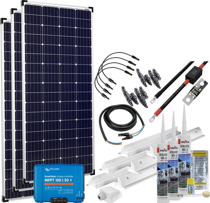Offgridtec mPremium+ XXL 400W - 600W 12V MPPT Caravan Solar System (400 W)