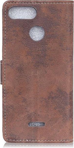 Actual product image MU Style Vintage Leather Bookcover Series (Xiaomi Redmi 6)