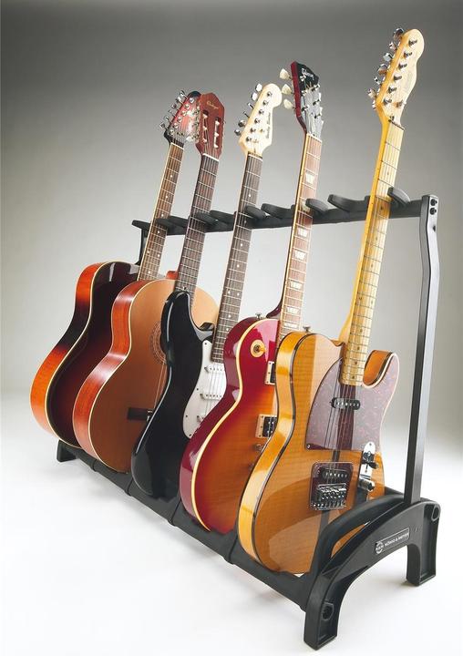 Image du produit K&M Stand de guitare à 5 voies "Guardian 5 (Contrebasse, Guitare, Guitare électrique)