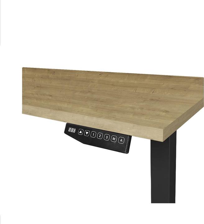 Produktbild Contini höhenverstellbarer Bürotisch 1.4x0.8m Eiche / Gestell schwarz