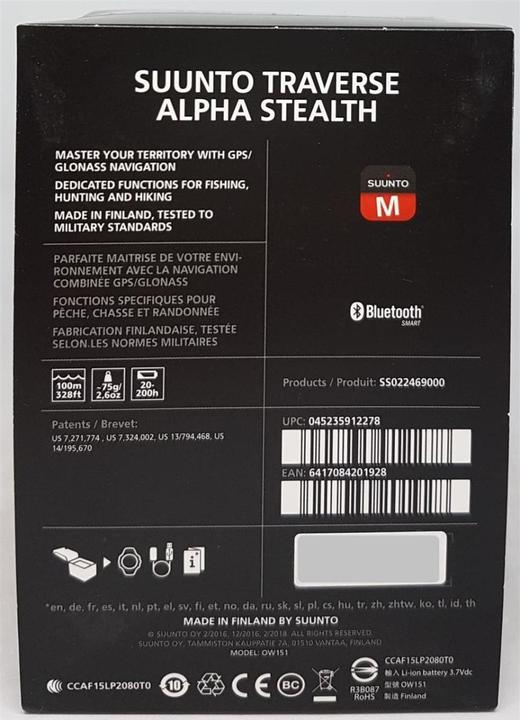 Produktbild Suunto Traverse Alpha Stealth (50 mm)