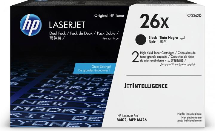 Image du produit HP 26X (BK) double pack (CF)
