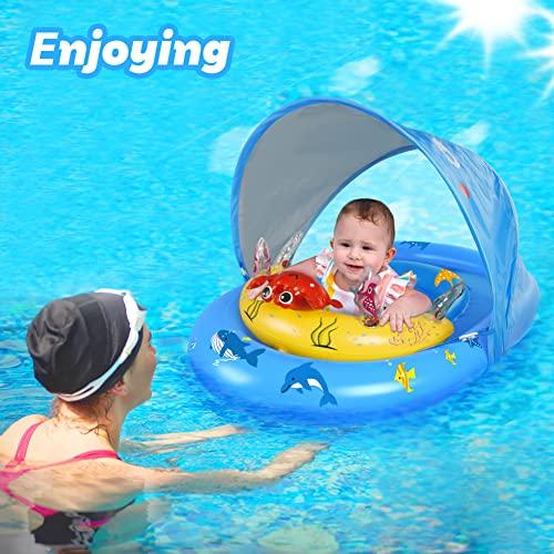 Image du produit Activity Board Bouée bébé avec pare-soleil UPF50+ et jouets