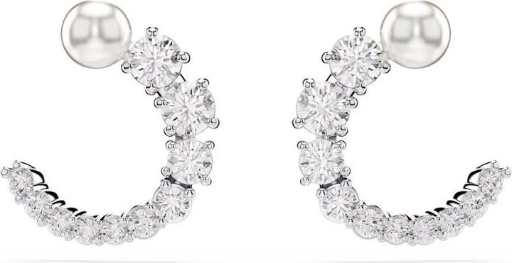 Immagine prodotto Swarovski Perla di cristallo Matrix creoles taglio rotondo bianco (Metallo Swarovski)