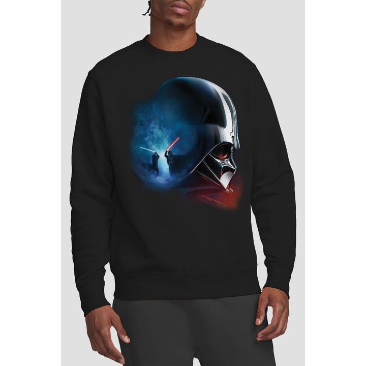 Actual product image Star Wars Unisex Adult Obi Wan Kenobi Vader Poster Sweatshirt (L)