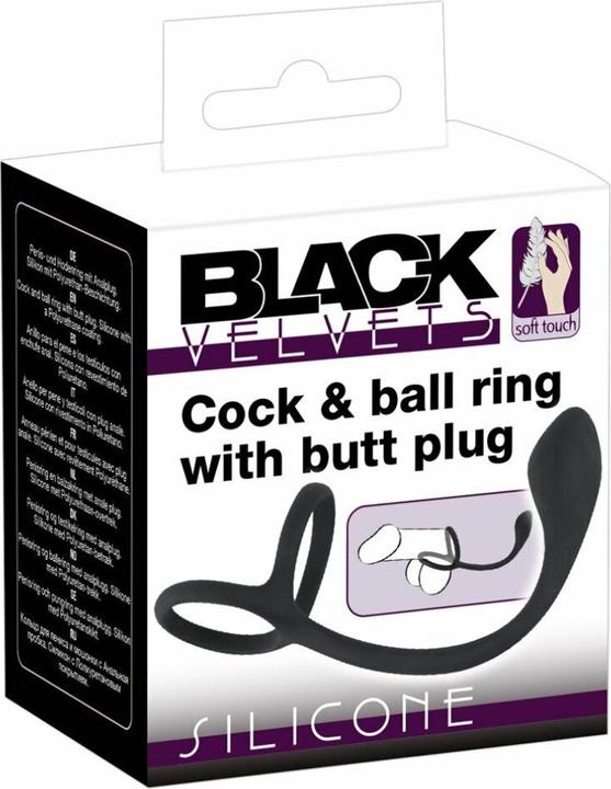 Image du produit Black Velvets Cock & Ball (4 cm)
